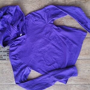 Athleta Flurry Seamless Hoodie  Purple Size Small Style 466525